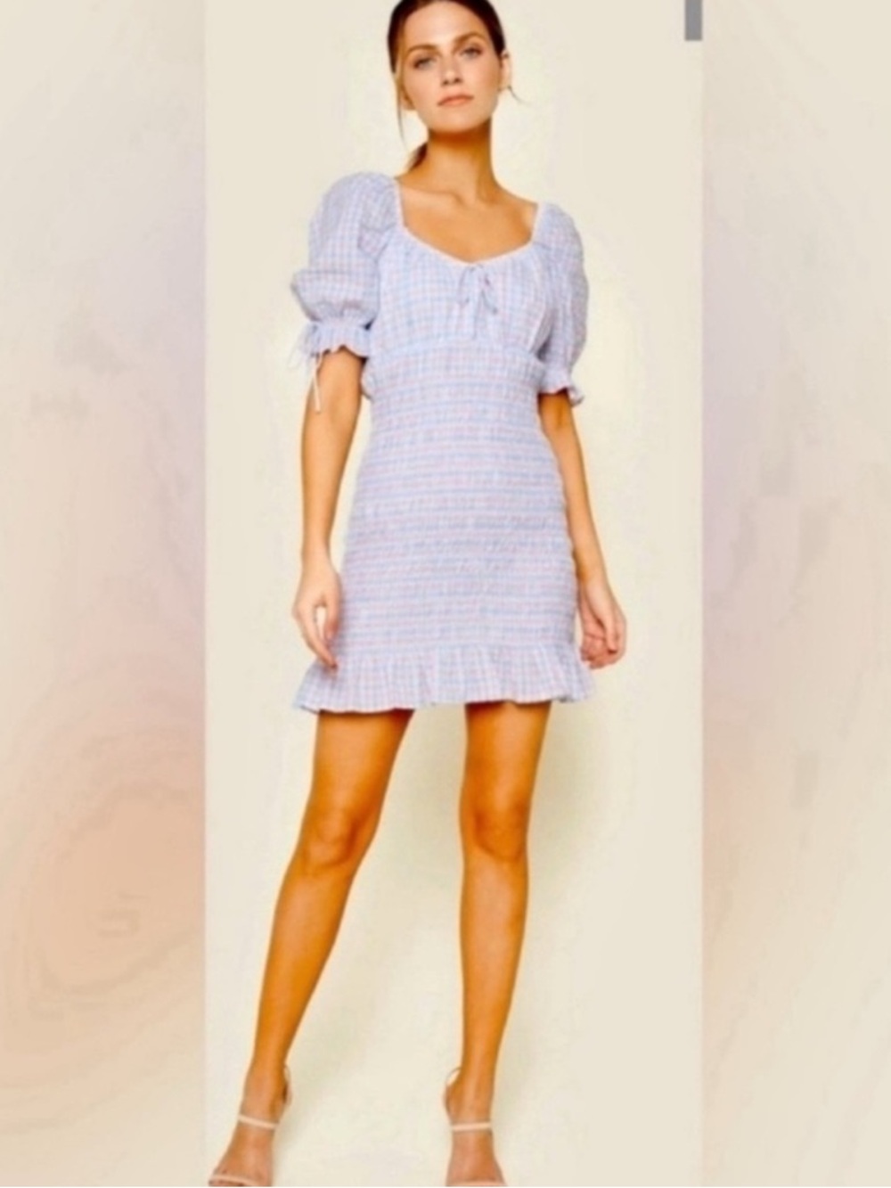 Sugar Lips Finders Gingham
Smocked Mini Dress